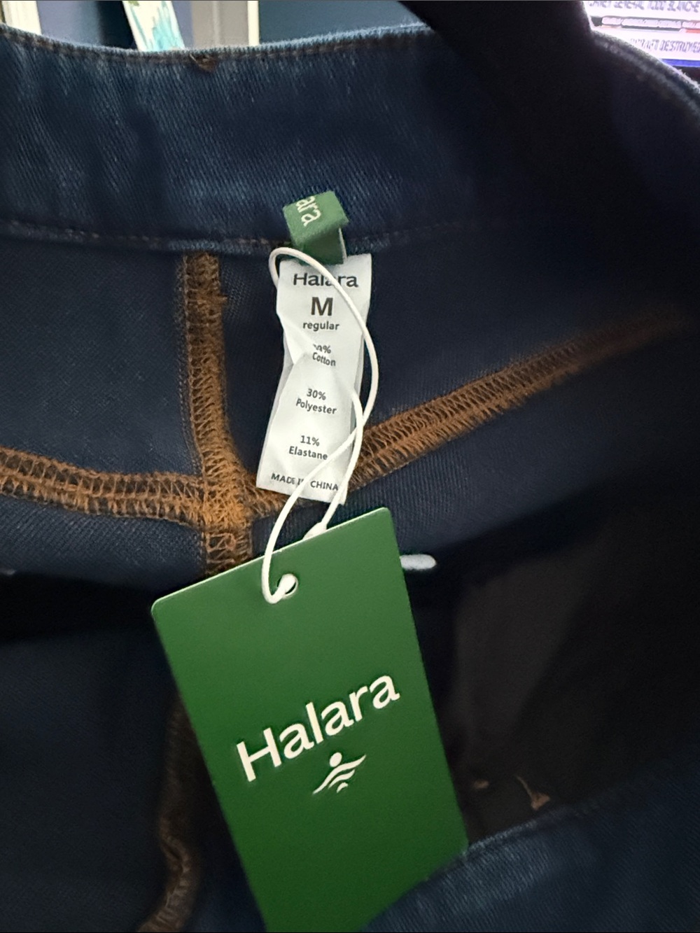 HALARA Dark Blue Flare Jeans - Medium Regular - Picture 5 of 5